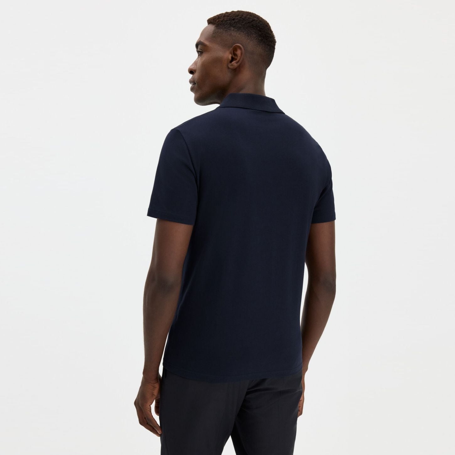 Filippa K Stretch Cotton Polo Navy