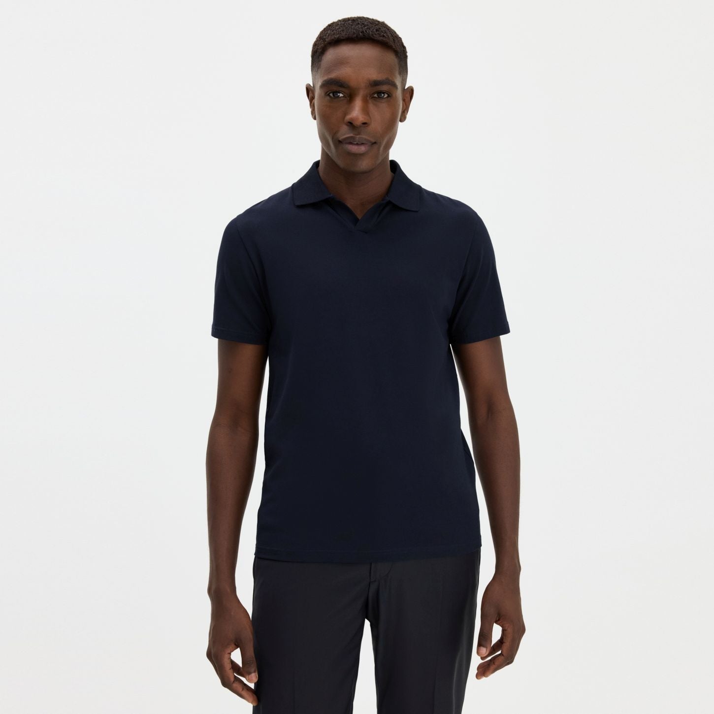 Filippa K Stretch Cotton Polo Navy