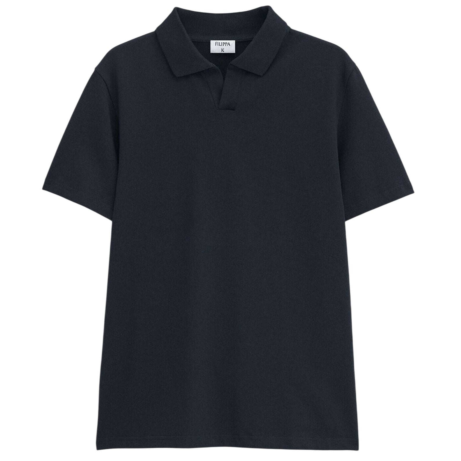 Filippa K Stretch Cotton Polo Zwart