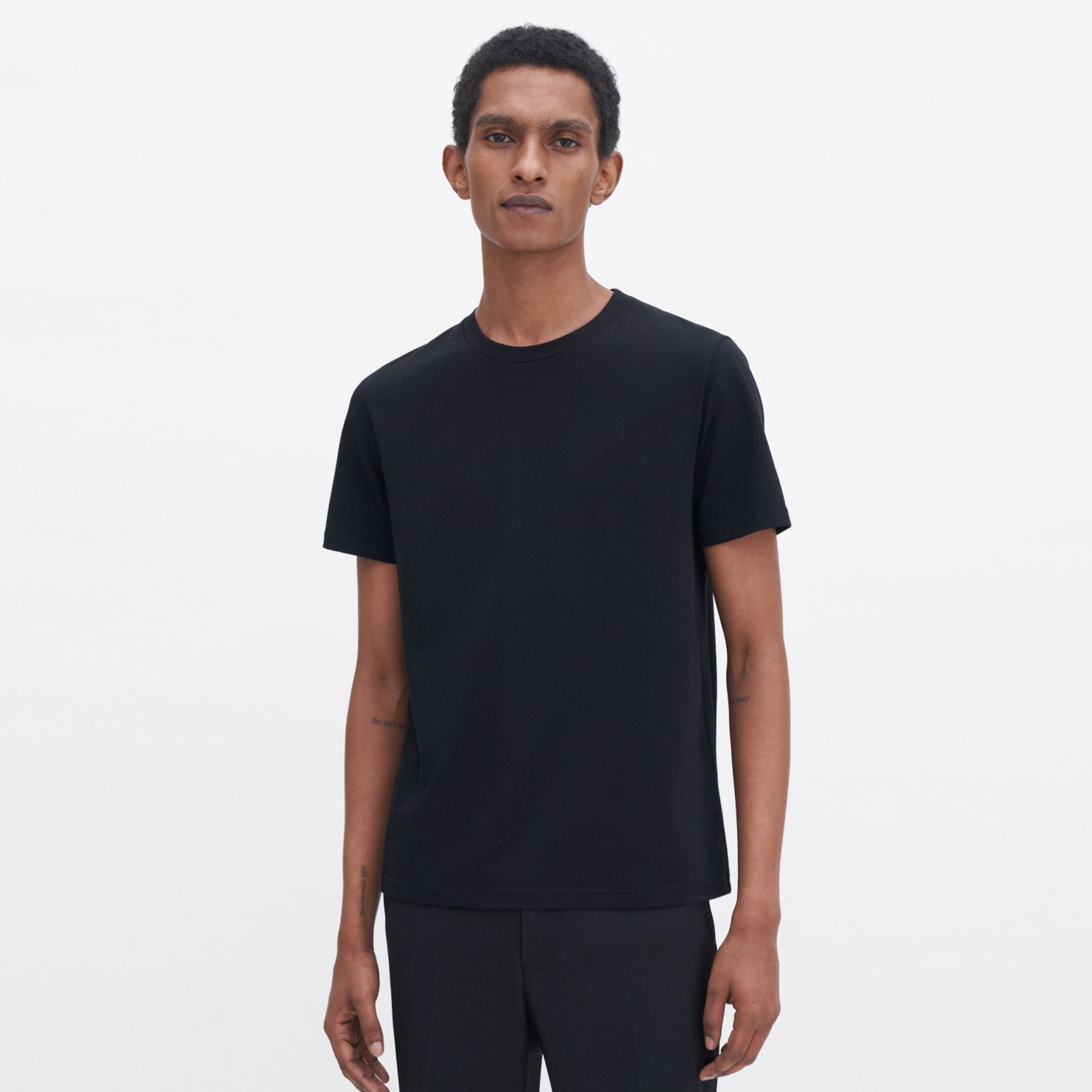 Filippa K Stretch Cotton T-shirt Zwart