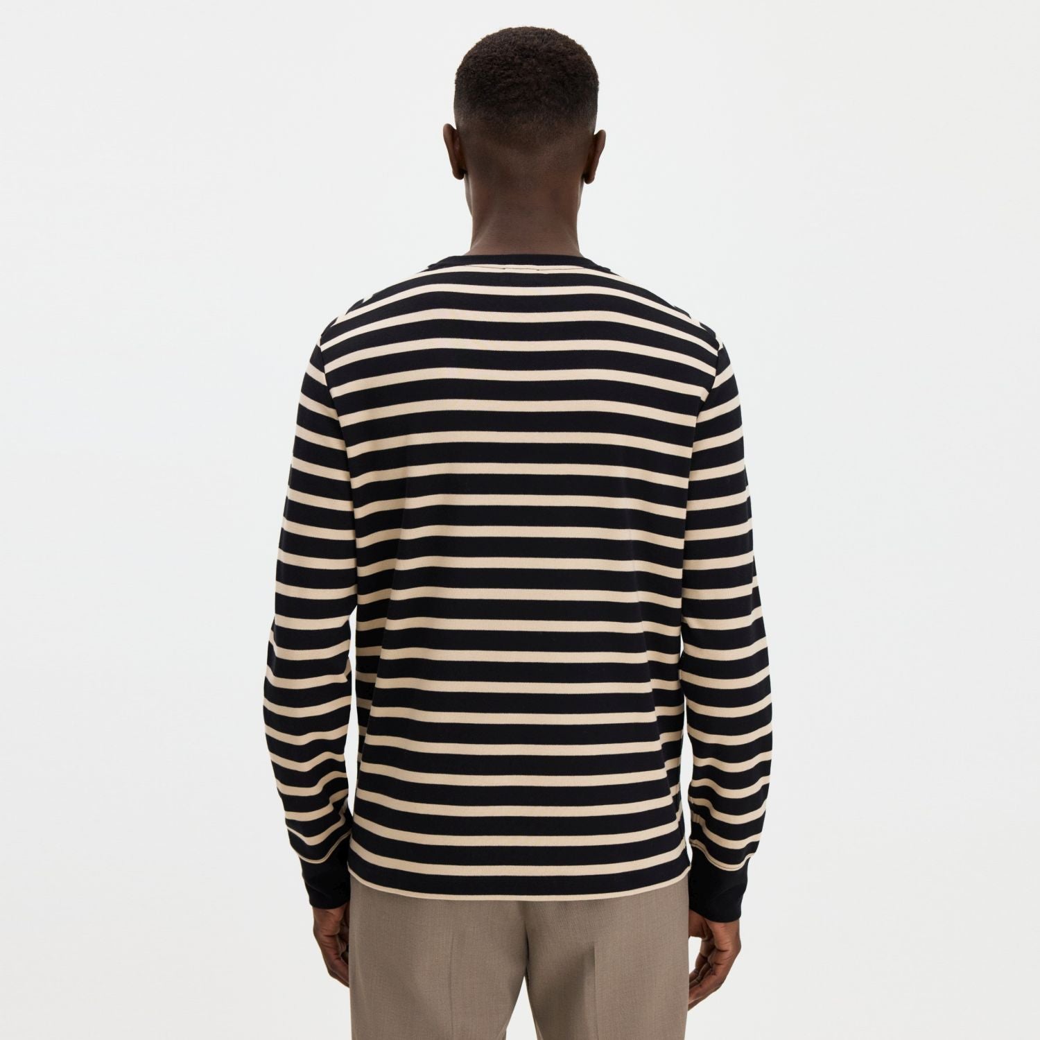 Filippa K Hammer Sleeve Sweater Beige/Zwart