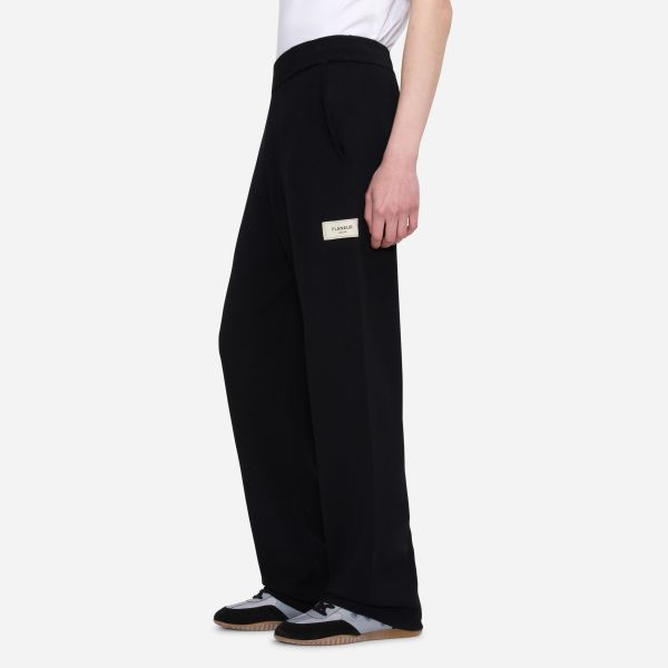 Flâneur Atelier Knit Broek Zwart