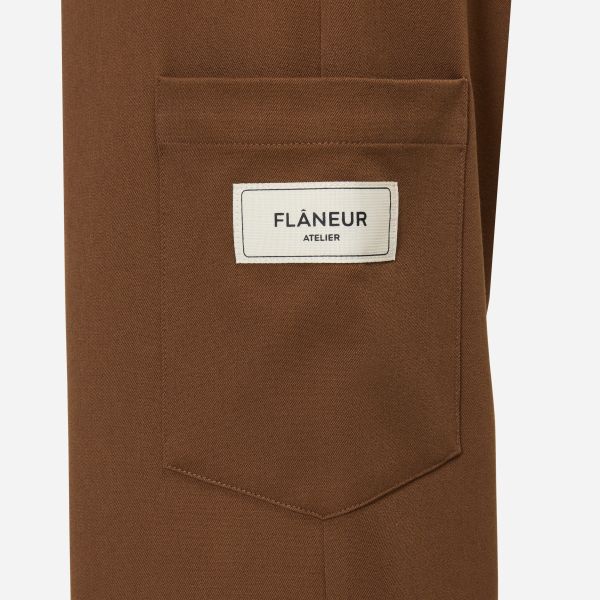 Flâneur Atelier Worker Pantalon Bruin