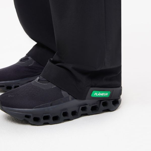 Flâneur Badge Formal Tech Broek Zwart