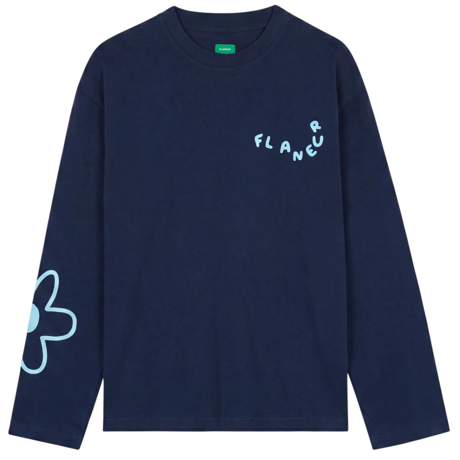 Flâneur Blossom Longsleeve T-shirt Navy