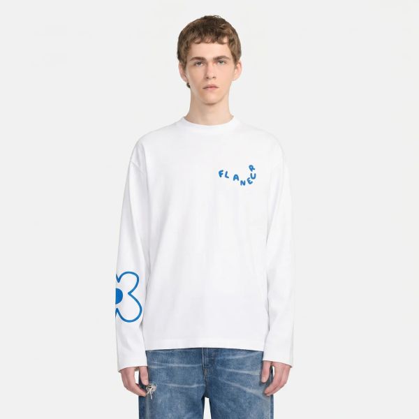 Flâneur Blossom Longsleeve T-shirt Wit