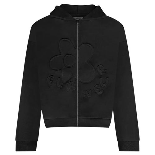 Flâneur Blossom Patches Vest Zwart