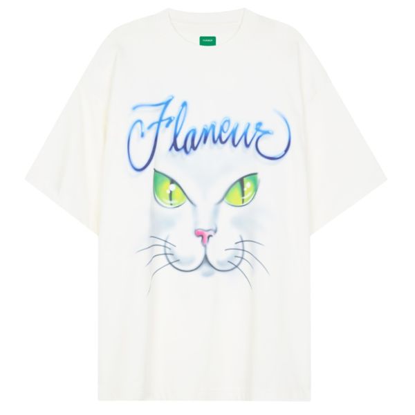 Flâneur Cats T-shirt Wit