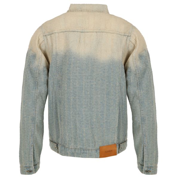 Flâneur Faded Tweed Spijkerjas Licht Blauw
