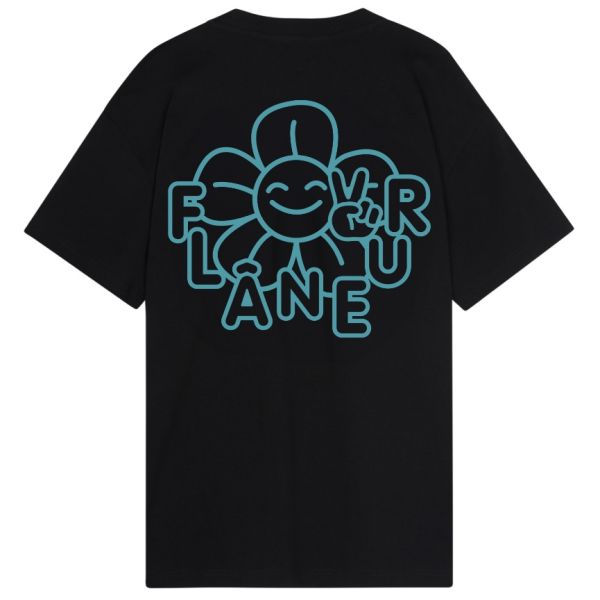 Flâneur Happy Flower T-shirt Zwart