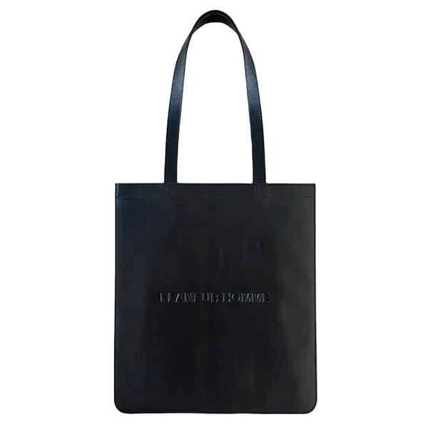 flaneur homme logo press tote bag zwart