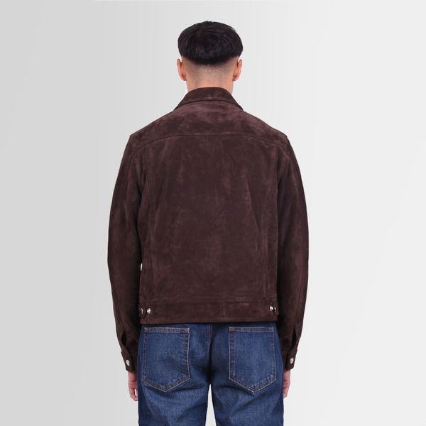 flaneur homme moto jas bruin