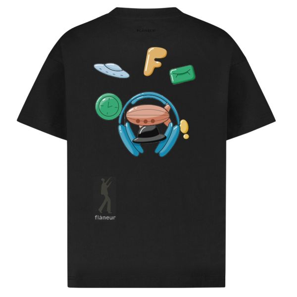 Flâneur Inflatables T-shirt Zwart