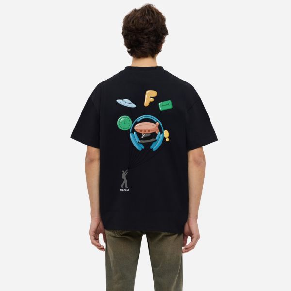 Flâneur Inflatables T-shirt Zwart