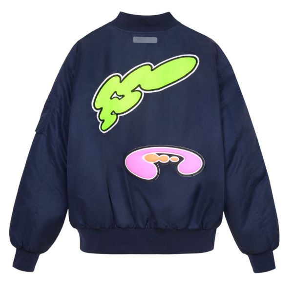 Flâneur Music Oversized Bomber Jack Navy