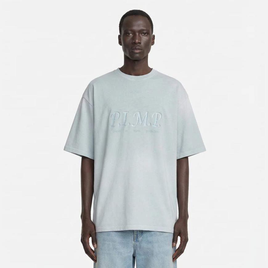 Flâneur P.I.M.P T-shirt Licht Blauw