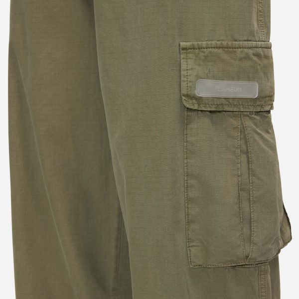 Flâneur Ripstop Cargo Broek Donker Groen