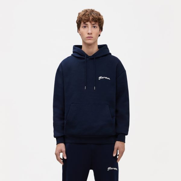 Flâneur Signature Hoodie Navy