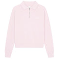 Flâneur Signature Raglan Half Zip Sweater Roze