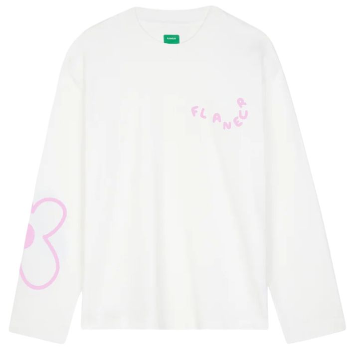 Flâneur Blossom Longsleeve T-shirt Wit