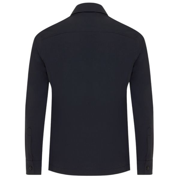 Genti Bucks Monogram Overshirt Navy