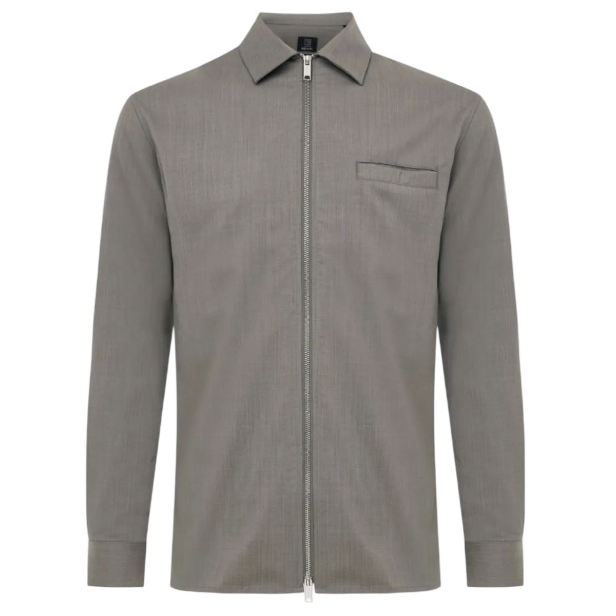 Genti Cos Zip Overshirt Beige