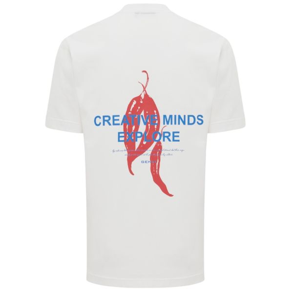 Genti Creative Minds T-shirt Wit