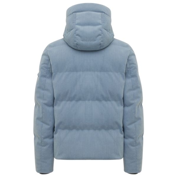 Genti Cross Rib Structured Puffer Blauw