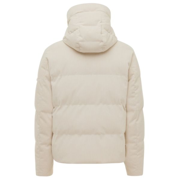 Genti Cross Rib Structured Puffer Off White