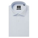 Genti Fresno Skin Fit Overhemd Licht blauw