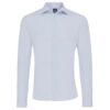 Genti Fresno Skin Fit Overhemd Licht blauw