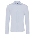 Genti Fresno Skin Fit Overhemd Licht blauw