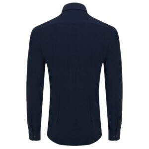Genti Fresno Skin Fit Overhemd Navy