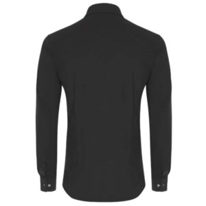 Genti Fresno Skin Fit Overhemd Zwart