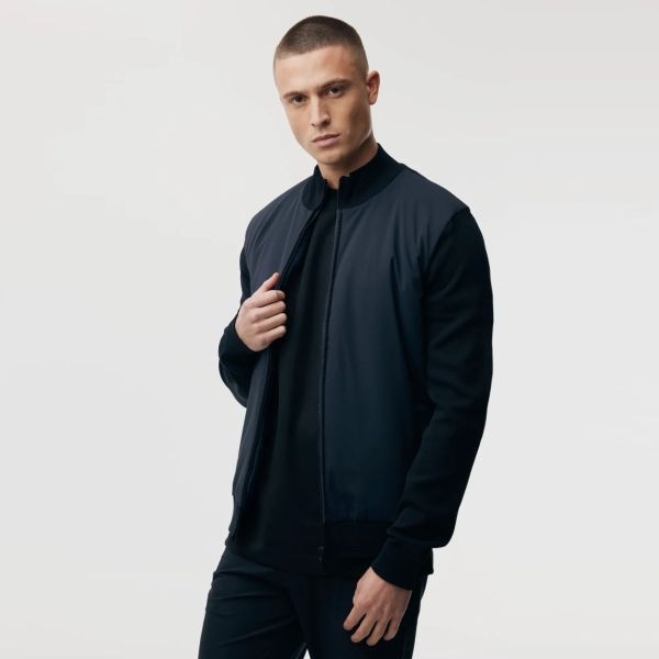 Genti Knitted Hybrid Jack Navy