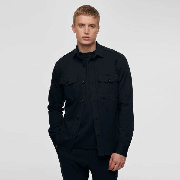 Genti Midtown Overshirt Zwart