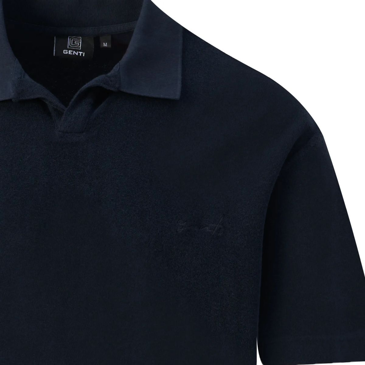 Genti No Buttons Polo Navy