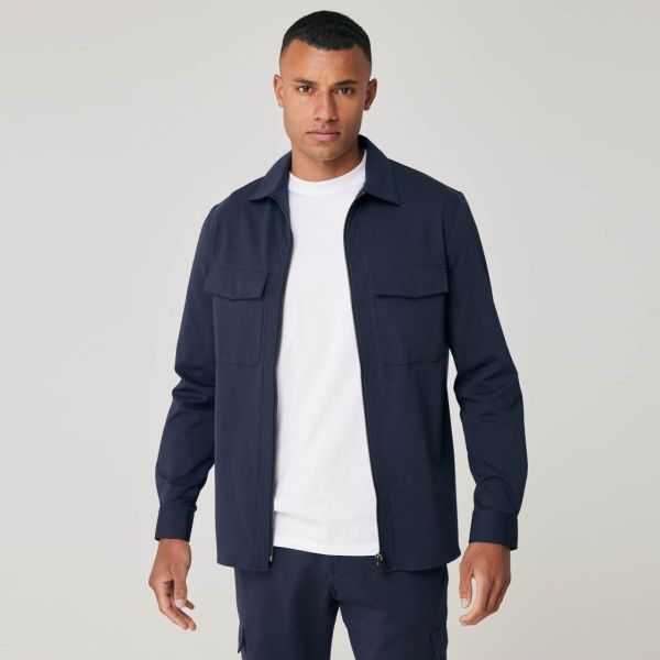 Genti Oaks Overshirt Navy
