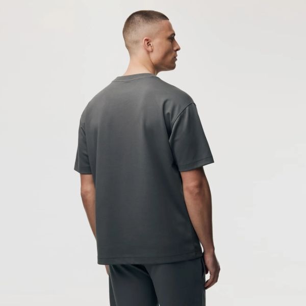 Genti Relaxed Fit T-shirt Antraciet