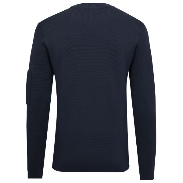 Genti Round Pocket Sweater Navy