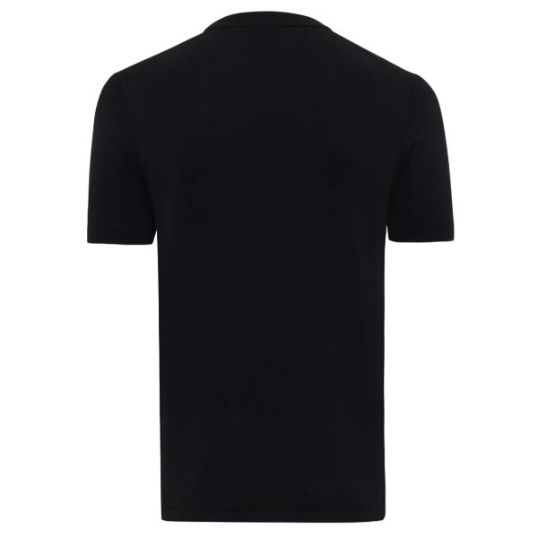 Genti Round T-shirt Zwart