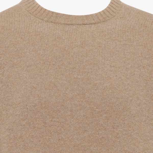 Genti Textured Round Sweater Beige