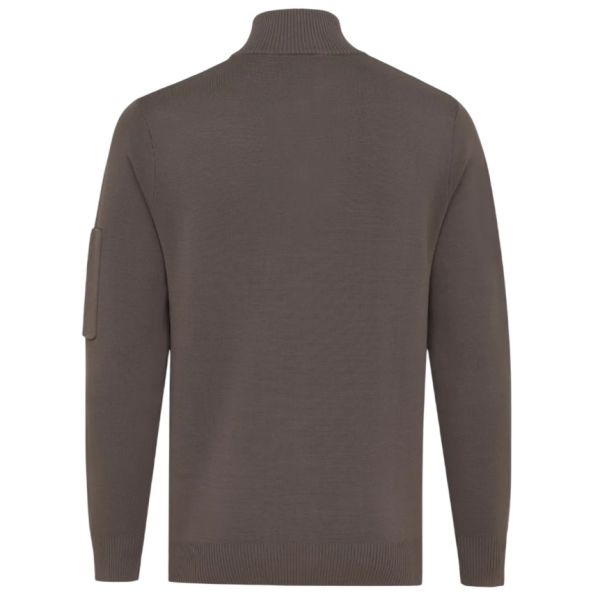Genti Turtle 3 Buttons Sweater Bruin