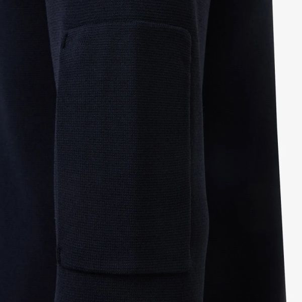 Genti Turtle 3 Buttons Sweater Navy