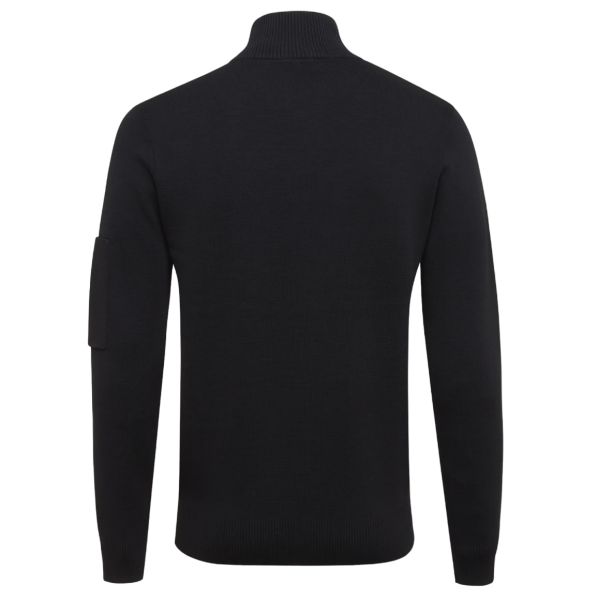 Genti Turtle 3 Buttons Sweater Zwart
