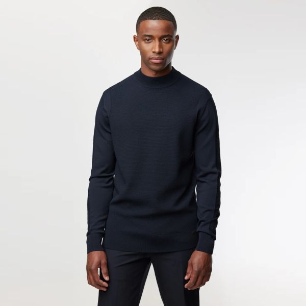 Genti Turtle Sweater Navy