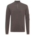 Genti Turtle Zip Sweater Bruin