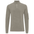 Genti Turtle Zip Sweater Bruin