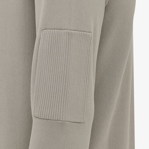 Genti Turtle Zip Sweater Bruin