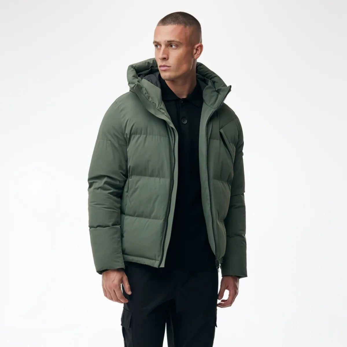 Genti Cross Puffer Groen